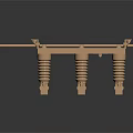 Industrial Copper Equipment With Multiple Cylindrical Coils Lever And Frame Structure