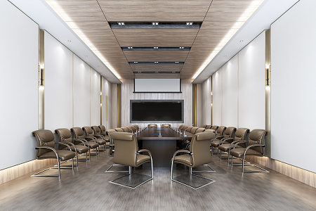 Modern Meeting Room Meeting Table and Chair 3d model