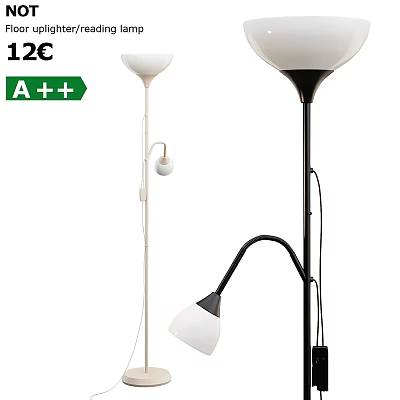 Modern Floor Lamp With A++ Energy Efficiency Two Styles And Sleek Design 3d model