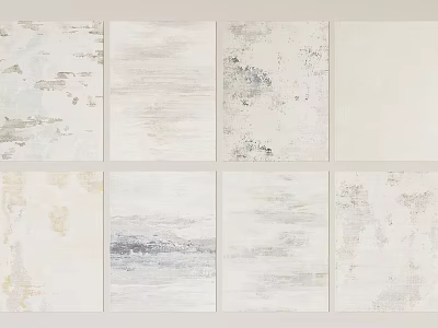Square Rugs With Neutral Tones And Abstract Textures For Modern Home Decor 3d model