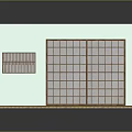 Japanese Style Room Interior With Wooden Sliding Doors Tatami Flooring And Lattice Wall Decor