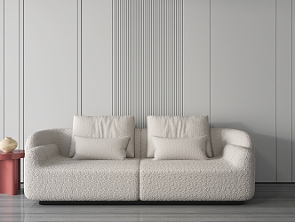 modern double sofa 3d model