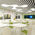 Science Classroom Modern Classroom 3d model