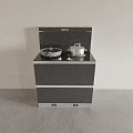 MEIDA Integrated Kitchen Cooking Appliance With Stove Top And Storage Cabinets