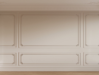 French background wall 3d model