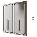 Modern Sleek Cabinet Doors With Metal Handles And Smooth Surface Design