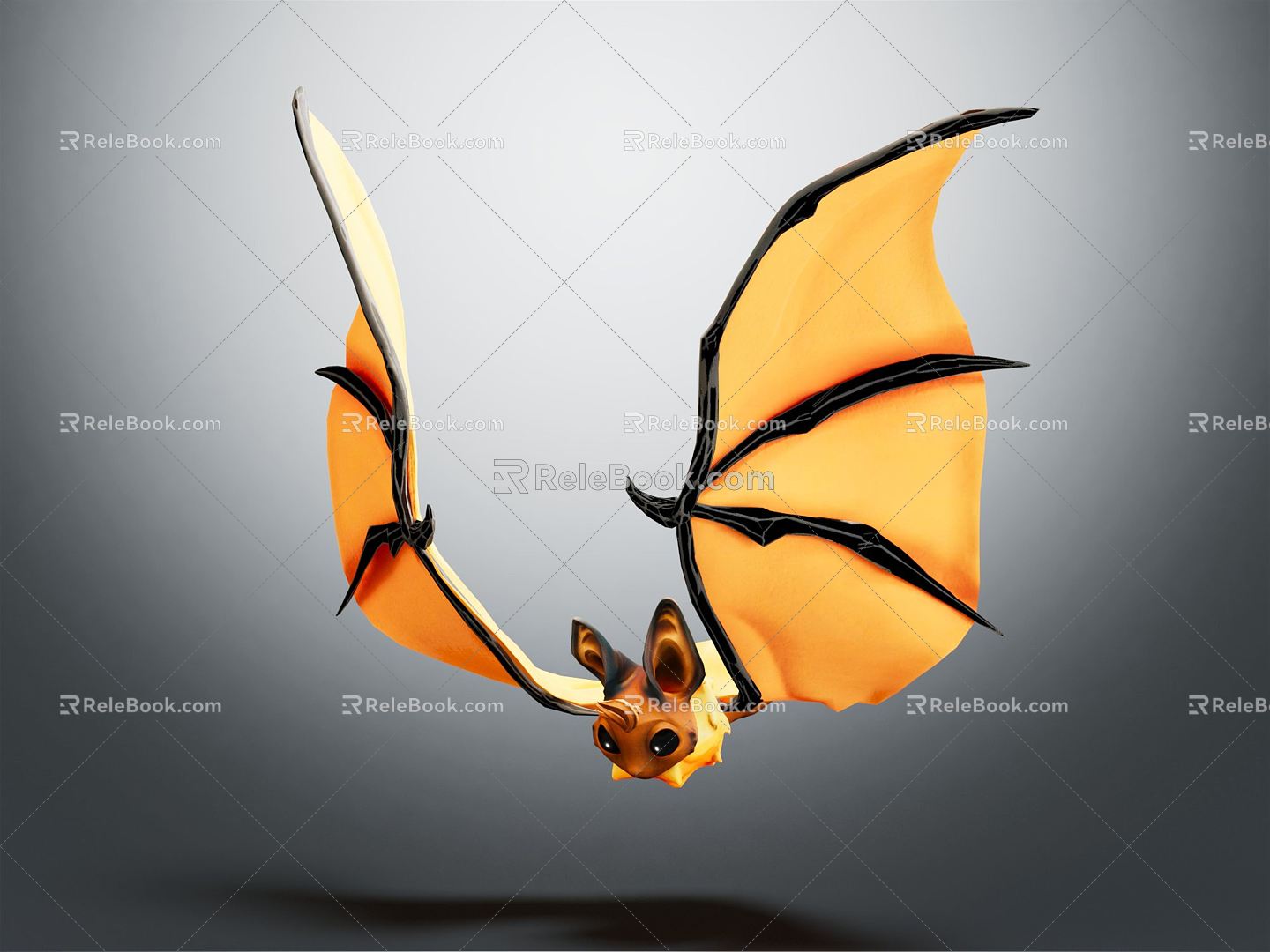 Modern Bat Cartoon Bat 3d model