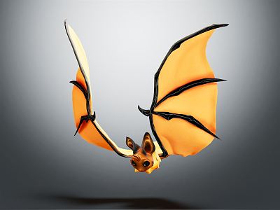 Modern Bat Cartoon Bat 3d model