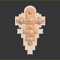 Hindu Temple Architecture With Multi Tiered Roofs Tall Spire Red Flag Orange Exterior Stone Steps