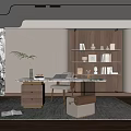 Modern study 3d model