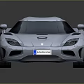 White Modern Sports Car With Sleek Aerodynamic Design Rear Spoiler And Shiny Alloy Wheels