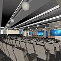 Modern Lecture Hall 3d model