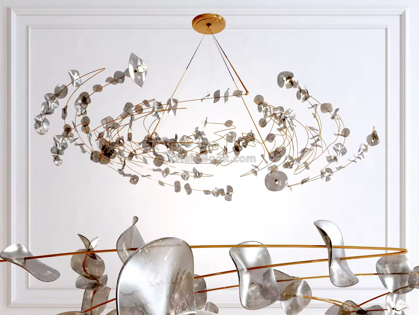 Modern Chandelier Simple Chandelier 3d model