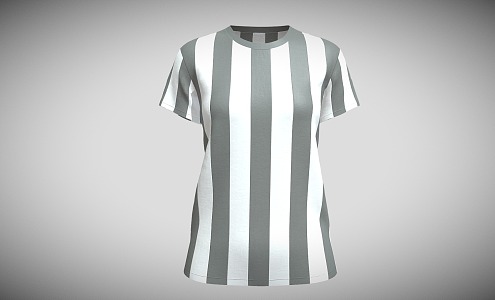 modern short sleeve 3d model