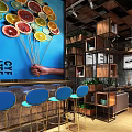 Brick Wall Open Milk Tea Shop With Handmade Desserts And Bar Counter In Bao'an District