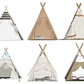 Stylish Teepee Tents With Assorted Designs Colorful Patterns Decorative Trims And Cozy Interiors