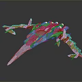 Futuristic Interstellar Spacecraft With Sleek Gray Body And Orange Accents