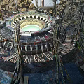 Science fiction planet alien civilization mysterious base energy factory 3d model