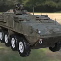 Advanced Military Armored Vehicle With Six Wheel Design And Camouflage Paint