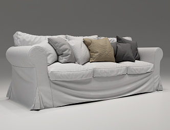 Jane Europe three-seat sofa 3d model