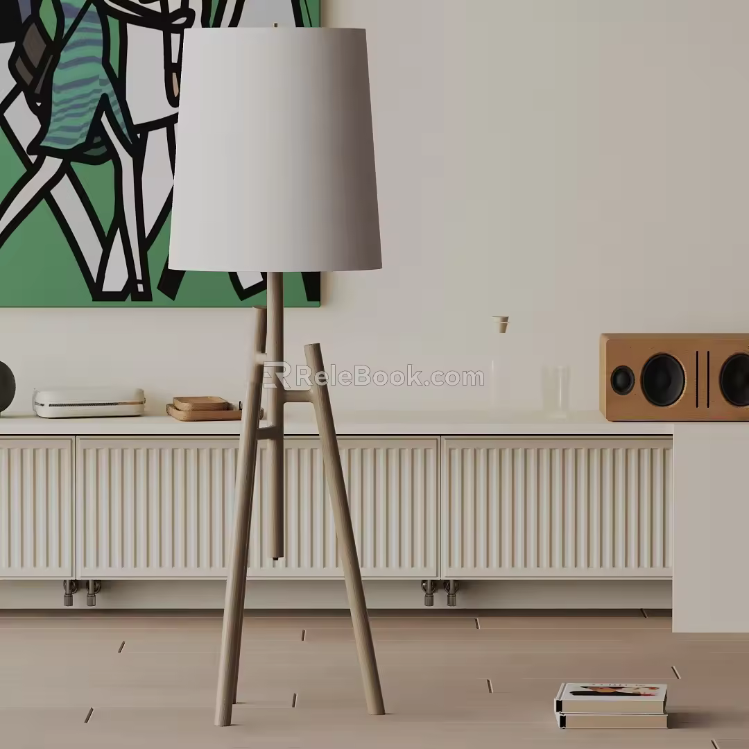 Modern floor lamp 3d model