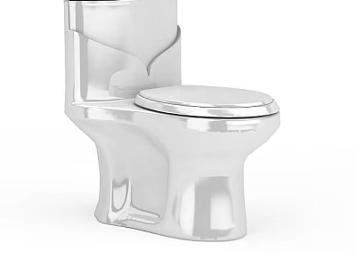 Modern White Ceramic Toilet With Sleek Design And Comfortable Seating For Contemporary Bathroom Spaces 3d model