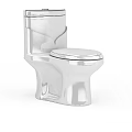 Modern White Ceramic Toilet With Sleek Design And Comfortable Seating For Contemporary Bathroom Spaces