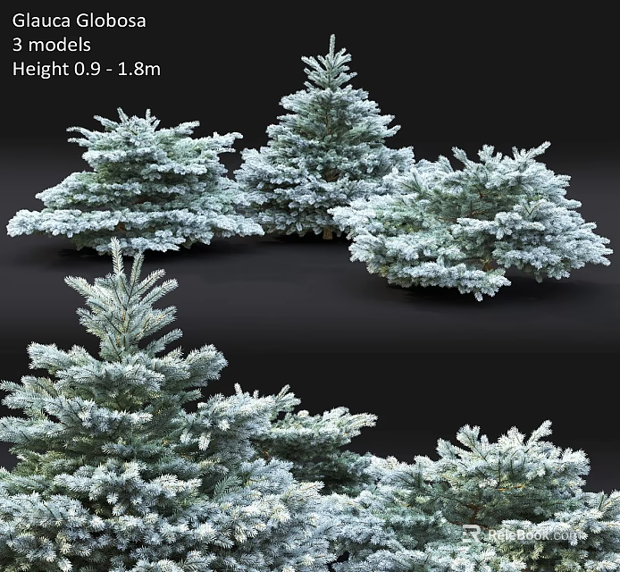 Lush Green Shrubs With Height Ranging From 0.9 To 1.8 Meters For Garden Landscaping 3d model 