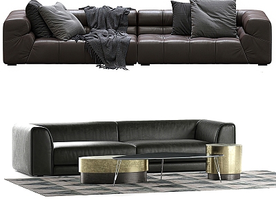 Modern Multiplayer Sofa Combo 3d model