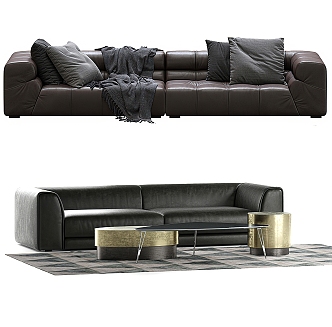 Modern Multiplayer Sofa Combo 3d model