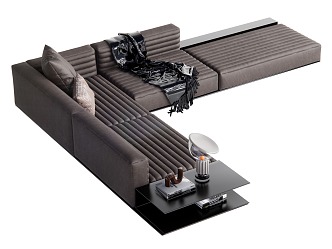 Modern Multiplayer Sofa Corner Sofa 3d model