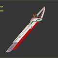 Modern Utility Knife Design With Red White Casing And Sharp Blade