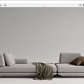 Modern Combination Sofa Multiplayer Sofa 3d model