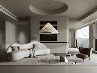 Minimalist Living Room 3d model