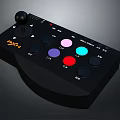 Professional VJ Controller With Black Joystick Knob And Colorful Function Buttons