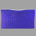 Modern Purple Pillow With Grid Pattern Design And White Base For Home Decor 3d model