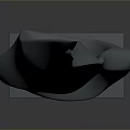 Modern Abstract Flame Sculptural Interior Decorative Home Furniture With Gray Base