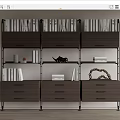 Modern Bookshelf 3d model