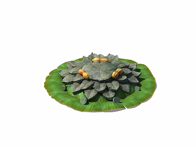 Chinese Lotus Seat 3d model