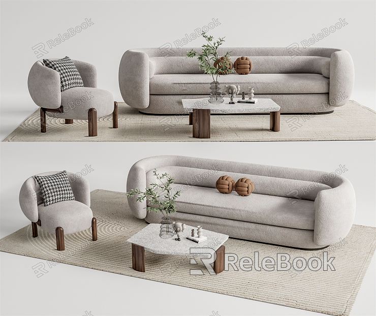 Modern Sofa Coffee Table Combination Sofa Coffee Table model