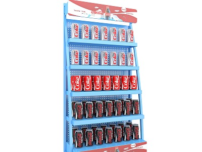 Shelf Customized Rack Display Rack Beverage Product Rack Iron Rack Roller Rack Rotating Rack Steel Structure Game Plate Jewelry Rack Vertical Display Rack Hook Shopping Mall 3d model