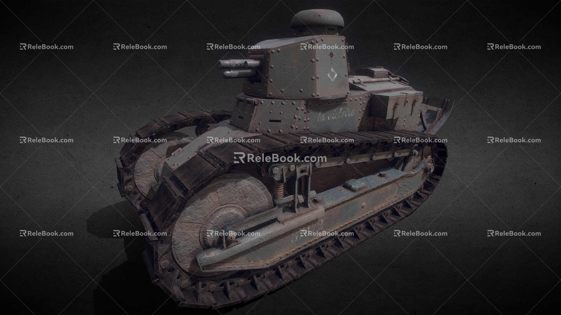 The Renault Tank 3d model