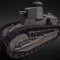 The Renault Tank 3d model