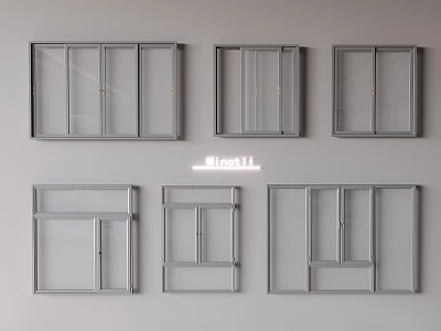 Casement Windows Various Styles And Designs For Modern Home Interior And Renovation 3d model