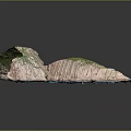 Natural Garden Landscape Design With Rocky Terrain Green Vegetation And Water Elements