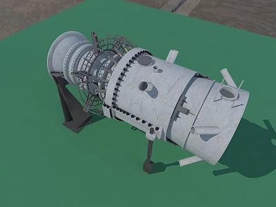 Internal combustion engine can be split 3d model