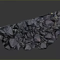Natural Purple Blue Crystal Stone With Rough Texture And Unique Natural Formation