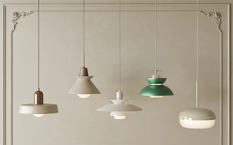 Modern Minimalist Chandelier Metal Chandelier Small Chandelier 3d model