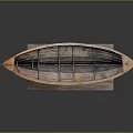 Wooden Boat Model As Water Transport With Display Stand And Classic Craftsmanship