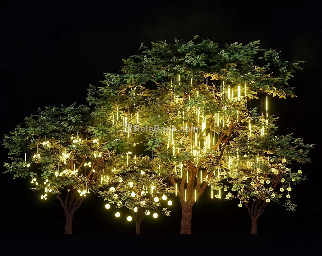 Landscape tree modern landscape tree lamp hanging tree lamp shining tree lamp star lamp atmosphere lamp commercial street atmosphere lamp 3d model